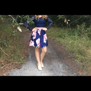 Two piece homecoming dress